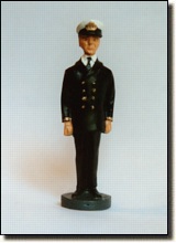 Officer at Attention - Winter Dress Uniform