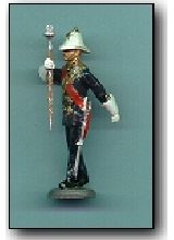 Drum Major Royal Marine Band Marching